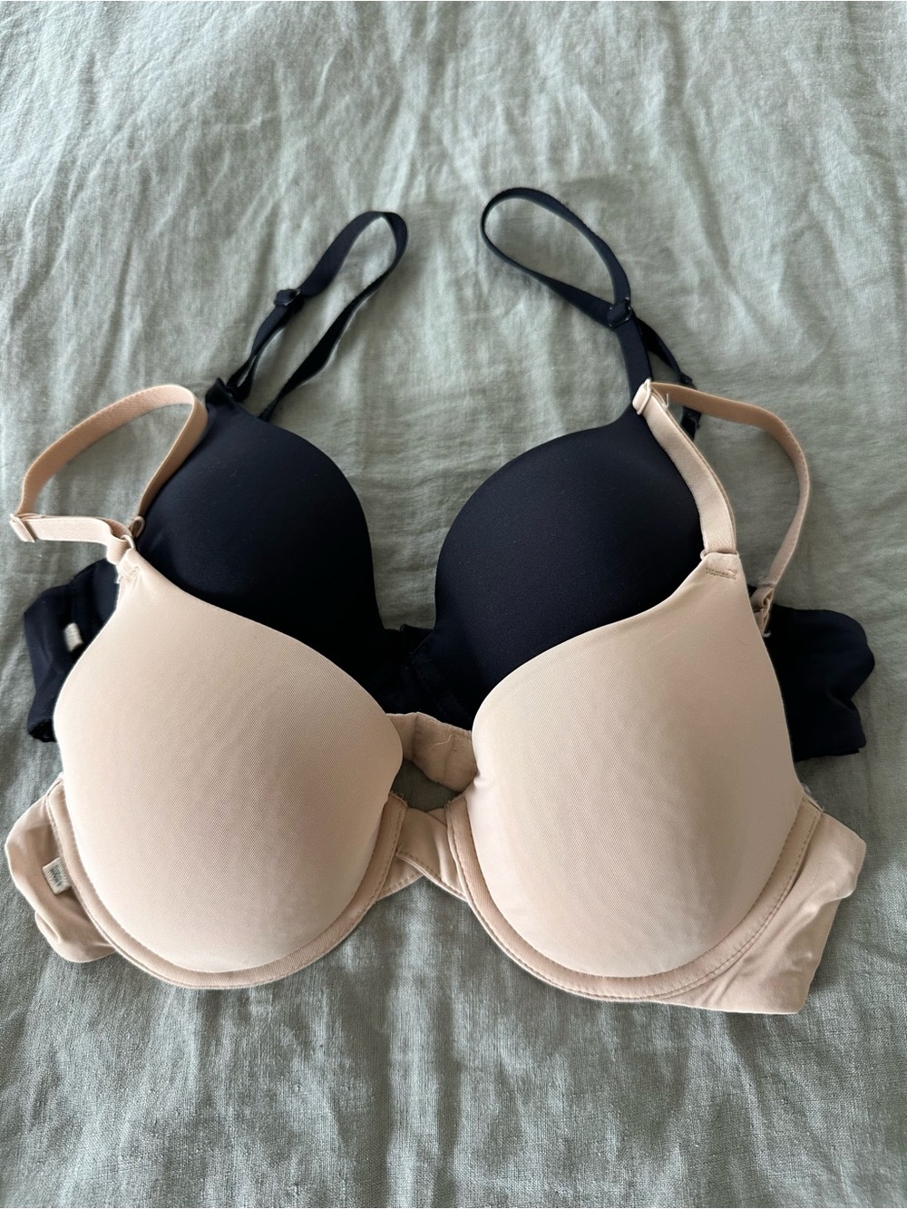 Lightly Padded Everyday Bra - Nude and Black
